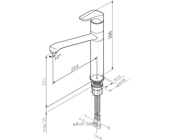 Kitchen faucet Am.PM Joy F8500032