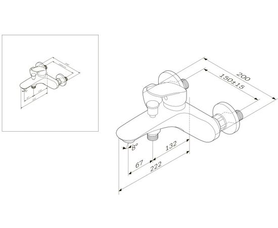 Bath faucet  AM.PM F8010016