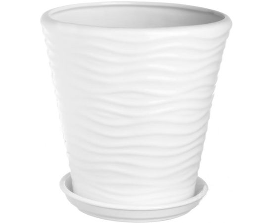 Pot ceramic Oriana New Wave №1 13,5 l white