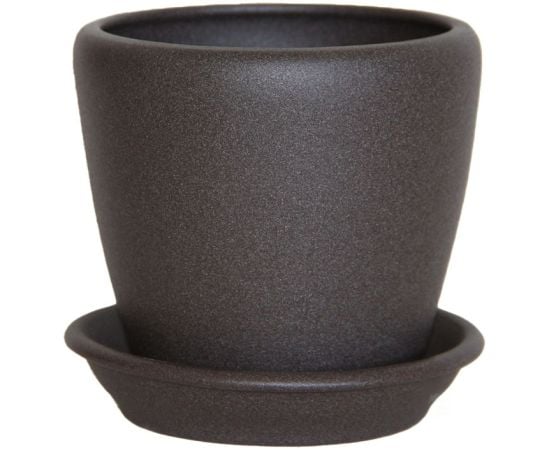 Ceramic pot Oriana Gracia №2 4.5 l chocolate