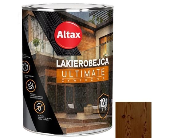 Facade varnish Altax Ultimate brown 5 l