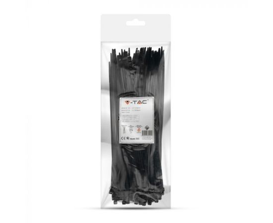 Cable tie V-TAC 3.5 250mm 100pcs black 11169