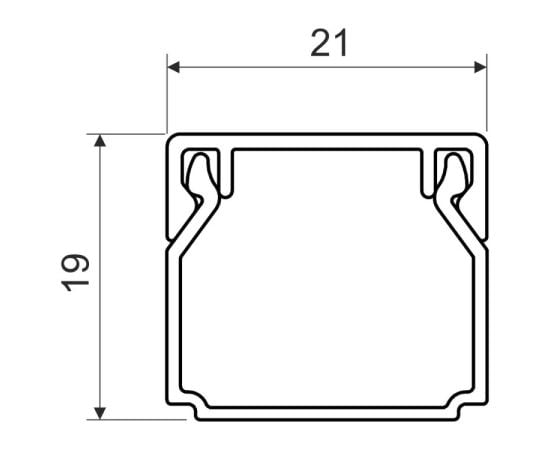 Канал кабельный Kopos LHD 20X20_HC 21x19 мм