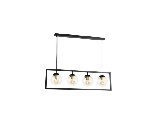 Chandelier Ray LUMINEX 4xE27 60W black 1436