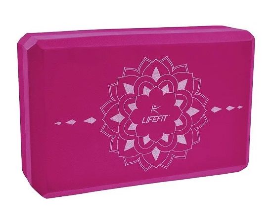 Yoga block LifeFit Boga burgundy