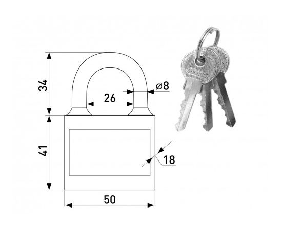 Padlock Soller 4505 G