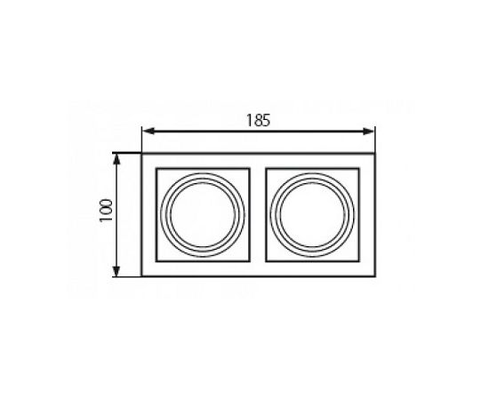 Светильник точечный Kanlux ARET 2XMR16-W 26723 Gx5.3/GU10 2x MAX 35W