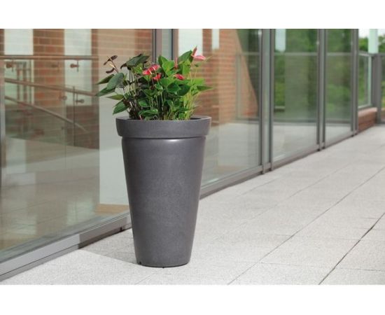 Flower pot Form-Plastic Cuba anthracite