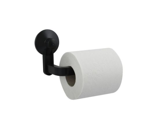 Toilet paper holder with suction cups MSV ABS Noir Matt