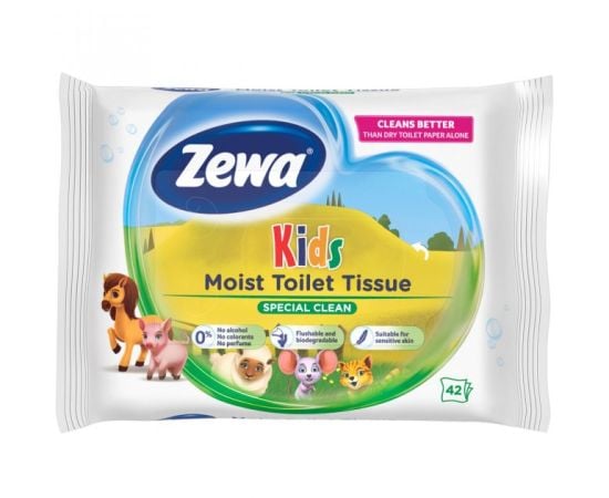 Toilet paper wet Zewa for children 42 pcs