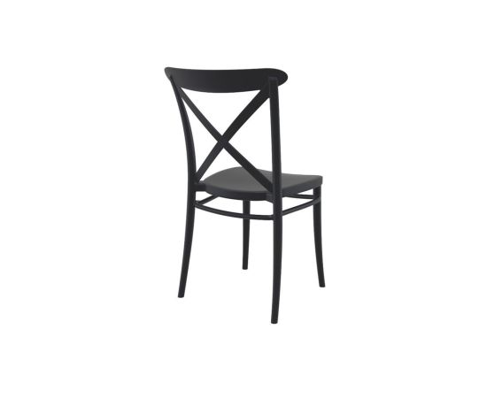 Chair black Cross 87x51x44 cm