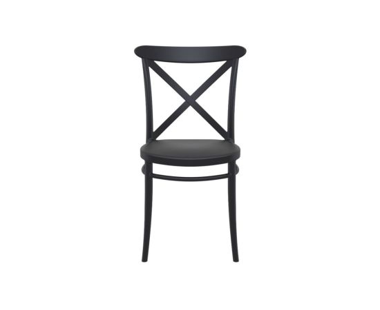 Chair black Cross 87x51x44 cm