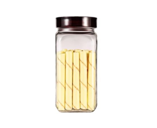 Glass jar with lid 640S 1250 ml