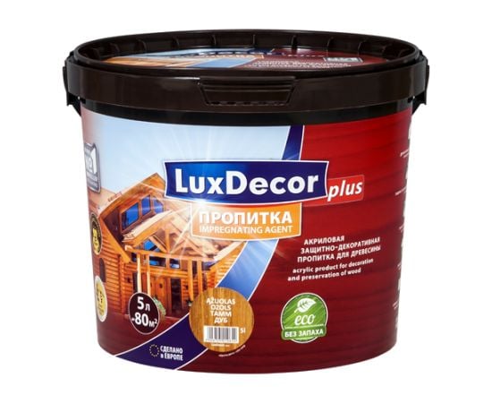 Пропитка LuxDecor plius+ белая 5 л