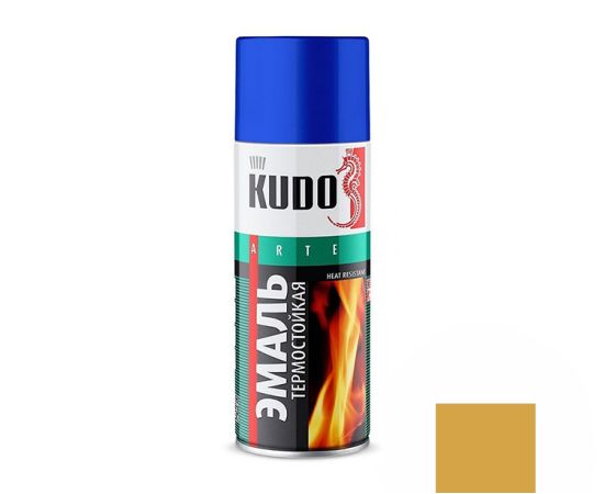 Heat-resistant enamel KUDO KU-5003 520ml gold