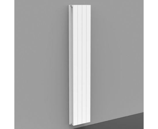 Aluminum decorative radiator Ridea Plisset white 6 sections