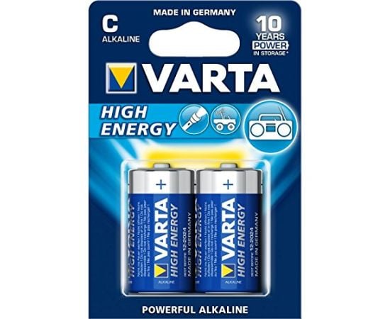 ელემენტი VARTA High Energy C Alkaline 2 ც