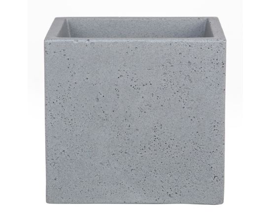 Flower pot plastic Scheurich STONY GREY 40/240 C-CUBE