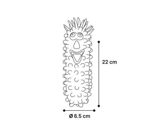 სათამაშო ძაღლის Flamingo WORM WITH SPIKES 22სმ