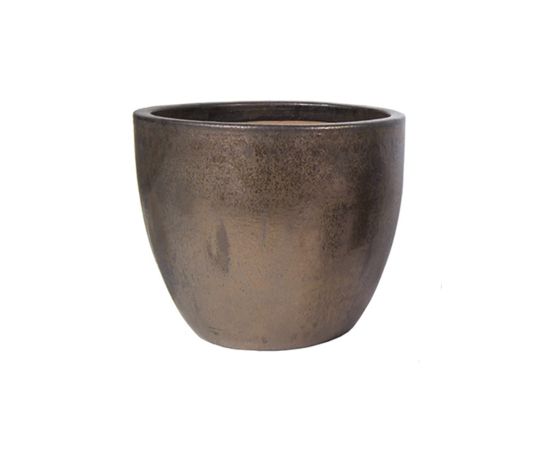 Горшок керамический Glazed Egg Pot Bronze 71 л