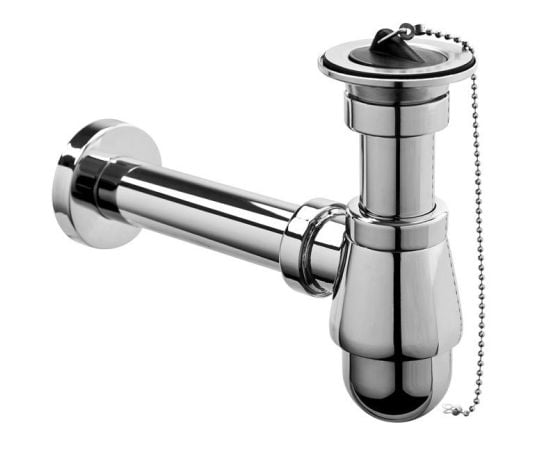 Washbasin siphon MCALPINE 220/255M Chrome