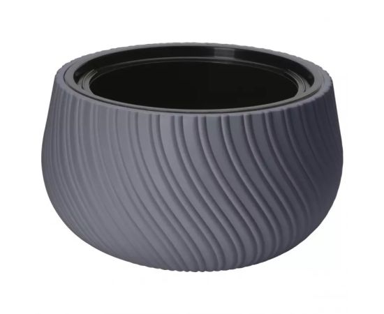 Flower pot plastic  FORM PLASTIC Mika anthracite 12,9 L