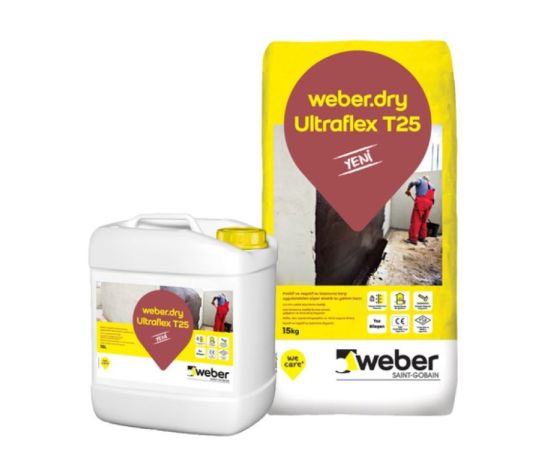 Гидроизоляция устойчивая к химикатам Weber Dry Ultraflex T25 15+15 кг