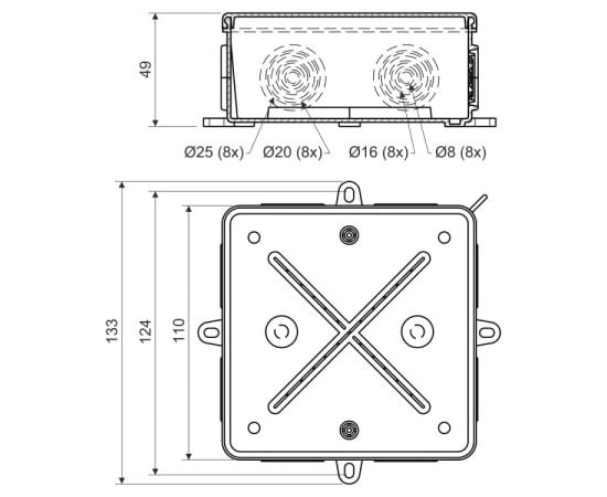 Коробка распределительная Kopos 8135_KA IP54