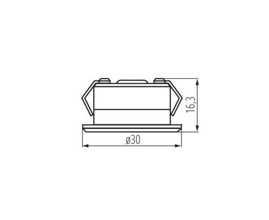 Светильник точечный Kanlux IMBER LED CW 23521 IP65 1W