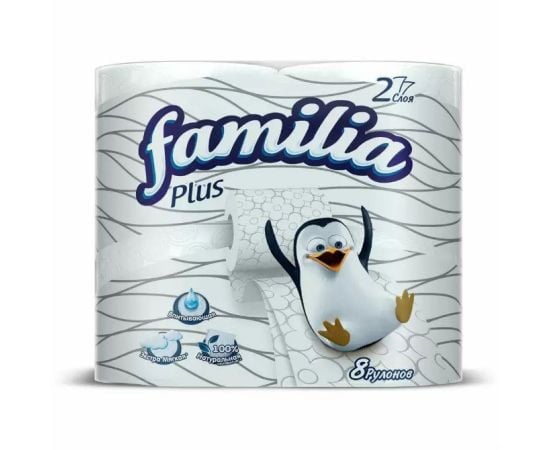 Toilet paper Familia 2-layer PLUS