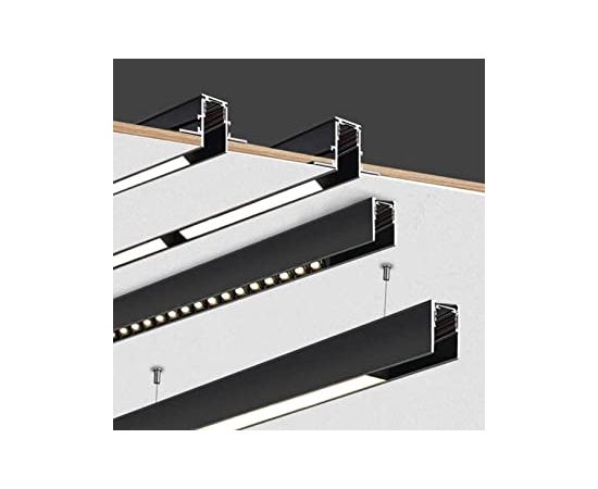 Track channel magnetic suspended New Light 2m 48V black GD-D48V-2M BK