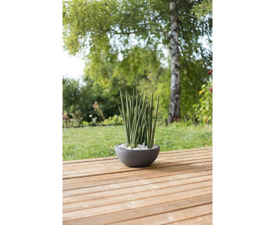 Plastic pot EDA Plastiques VASQUE GRAPHIT 40 X 16.5 cm 14.9 L