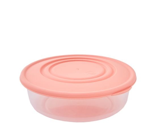 Container Aleana for products round 1.025 l transparent/apricot