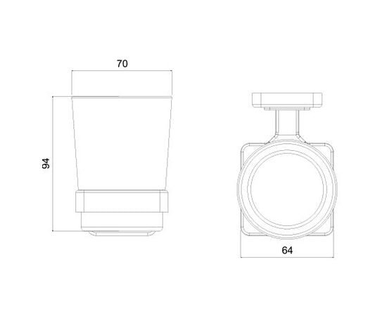 Toothbrush holder Tema 71504