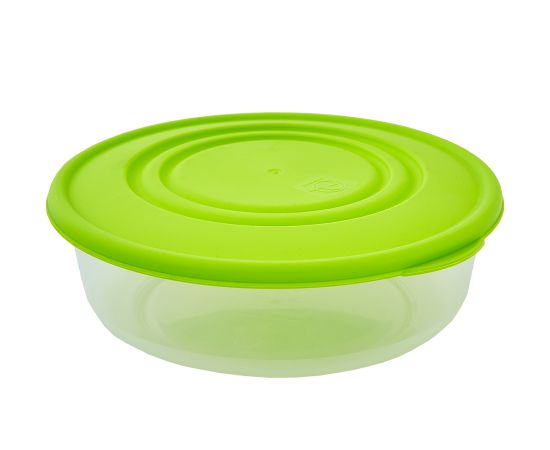 Container for products Aleana round 0.55 l transparent/olive