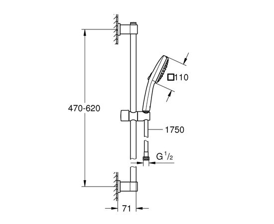 Душевой комплект Grohe 26096001