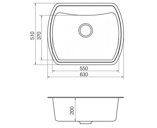 Kitchen sink Vankor Norton NMP 01.63 black