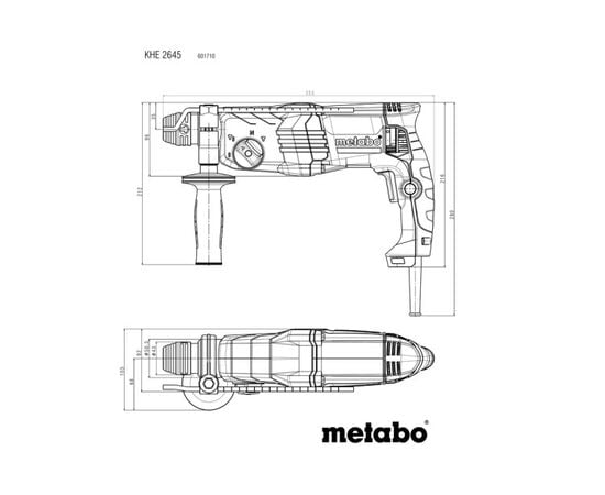 Перфоратор Metabo KHE 2645 850W