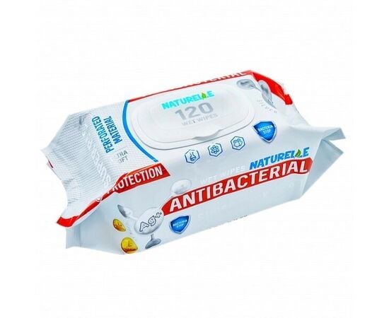 Wet wipes antibacterial Naturelle 120 pcs