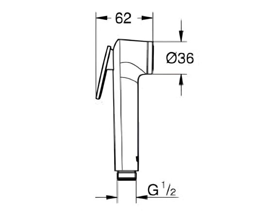 ბიდეს ყურმილი Grohe VITALIO TRIGGER SPRAY BL 26351000