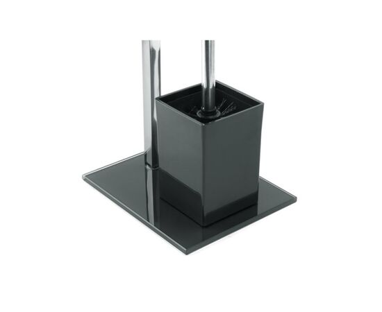 Rack with toilet paper holder and brush MSV Sydney Black