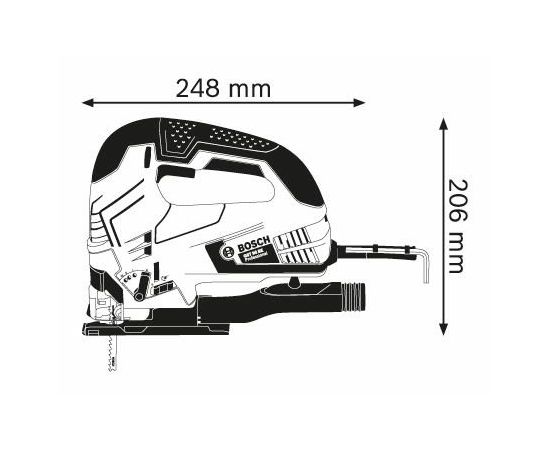 ბეწვა ხერხი Bosch GST 90 BE Professional 650W (060158F001)