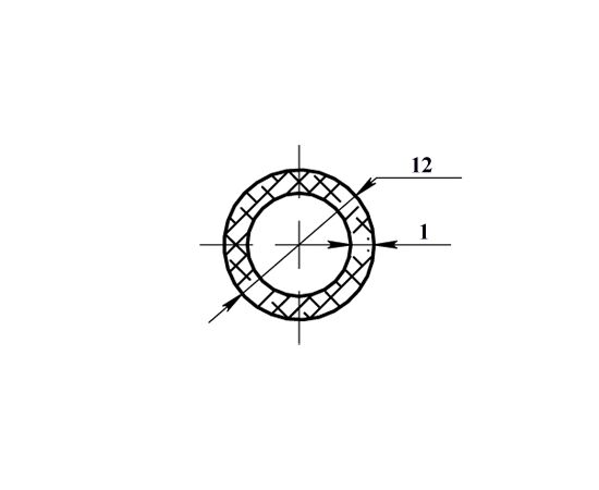 Aluminum pipe PilotPro 12х1 1 m