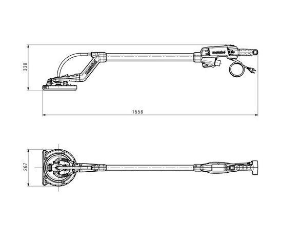 Шлифовальная машина для стен и потолков Metabo LSV 5-225 500W (600103000)