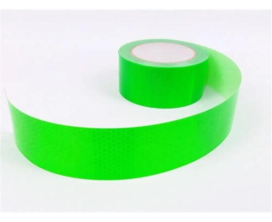 Adhesive tape reflective green, with phosphor Boss Tape 35mmx1.5m