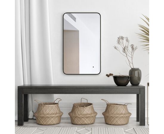 Mirror with black non-contact sensor Silver Mirrors Incanto 600х1000