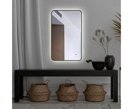 Mirror with black non-contact sensor Silver Mirrors Incanto 600х1000