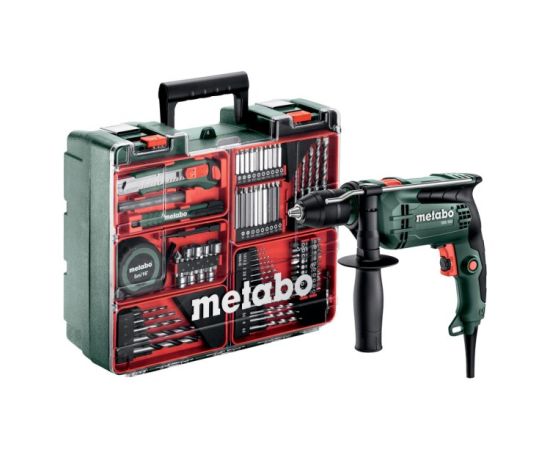 Ударная дрель с аксессуарами Metabo SBE 650 650W