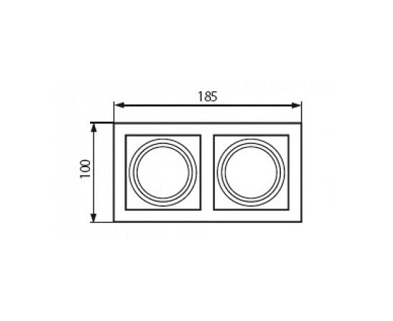 Point light Kanlux ARET 2XMR16-W 26723 Gx5.3/GU10 2x MAX 35W