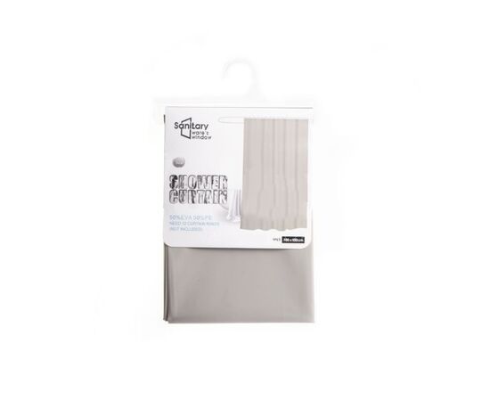 Bathroom curtain Sanitary ware's window JS160002 grey 180x180 cm